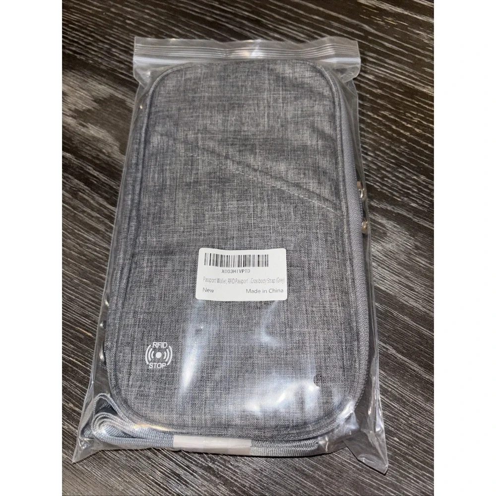 VEMINGO Passport Travel Wallet - Grey